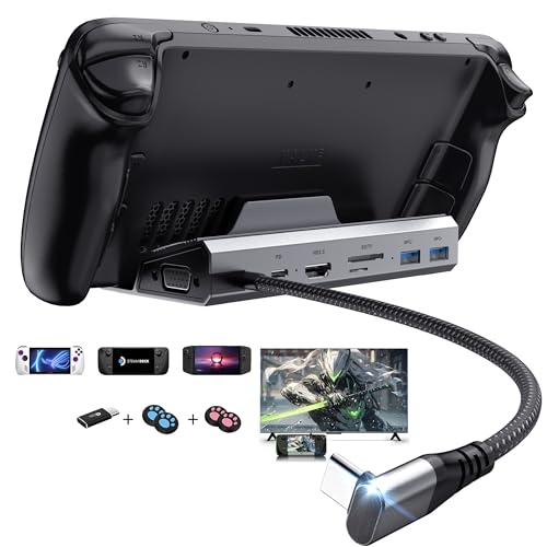 YCE Dockingstation für Steam Deck 6-in-1 USB Hub with HDMI 1.4,2 USB3.0 Ports,1000Mbps,USB-C 100W PD,VGA Steam Deck Accessories für Valve steam Deck/Rog Ally/Switch/Legion Go YCE Dockingstation für Steam Deck 6-in-1 USB Hub with HDMI 1.4,2 USB3.0 Ports,1000Mbps,USB-C 100W PD,VGA Steam Deck Accessories für Valve steam Deck/Rog Ally/Switch/Legion Go von YCE