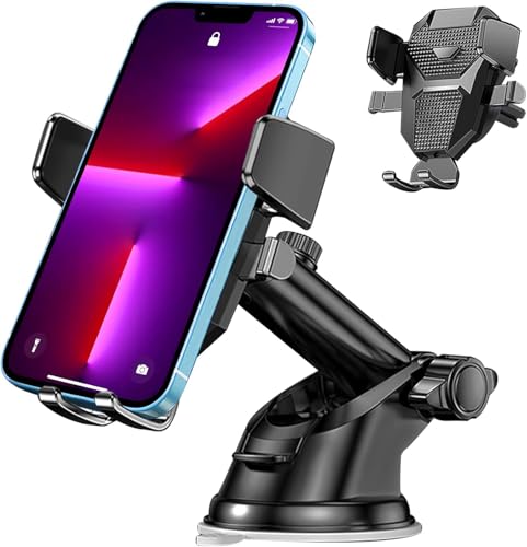 YCFZNB Handyhalterung Auto [Super Saugnapf] Handy Halterung Auto Universal Handyhalter Auto 360° Drehbar Armaturenbrett Handy Halter Auto. Für Renault 5 E-Tech 2024. von YCFZNB