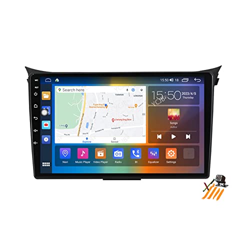 YCJB Android 12.0 Autoradio 9 Zoll 2-Din Stereo für Hy-undai I30 2011-2017 GPS Sat Navigation MP5 Multimedia Video Player FM BT Receiver mit 4G 5G WiFi DSP SWC Carplay,M700s von YCJB