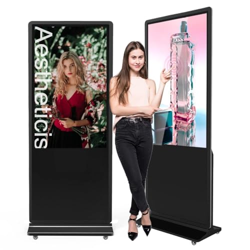 YCKJNB 55 Zoll 4K Touchscreen Digitaler Kundenstopper, Werbedisplay Digital, Werbeaufsteller, Vertical Monitor, IPS HD LCD Bildschirm, Digital Signage, Smart Monitor, Interaktive Anzeigetafel YCKJNB 55 Zoll 4K Touchscreen Digitaler Kundenstopper, Werbedisplay Digital, Werbeaufsteller, Vertical Monitor, IPS HD LCD Bildschirm, Digital Signage, Smart Monitor, Interaktive Anzeigetafel von YCKJNB