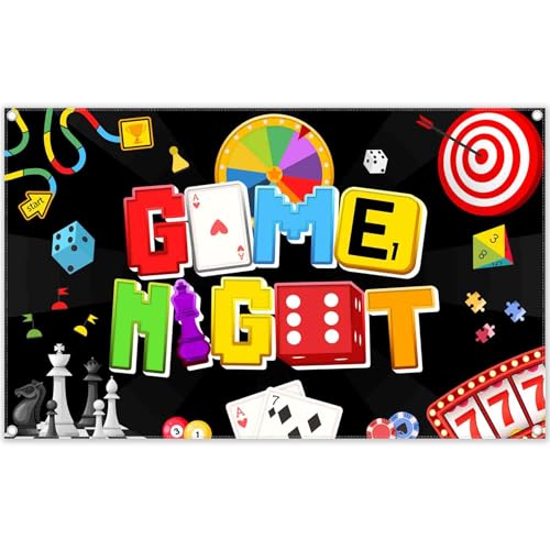 YCUCUEI 182,9 x 109,2 cm Stoff Spielabend Hintergrund Poker Schachkarte Spielen Plattenspieler Ziel Schießen Fotografie Hintergrund Erwachsene Kinder Party Dekorationen Foto Banner Requisiten YCUCUEI 182,9 x 109,2 cm Stoff Spielabend Hintergrund Poker Schachkarte Spielen Plattenspieler Ziel Schießen Fotografie Hintergrund Erwachsene Kinder Party Dekorationen Foto Banner Requisiten von YCUCUEI