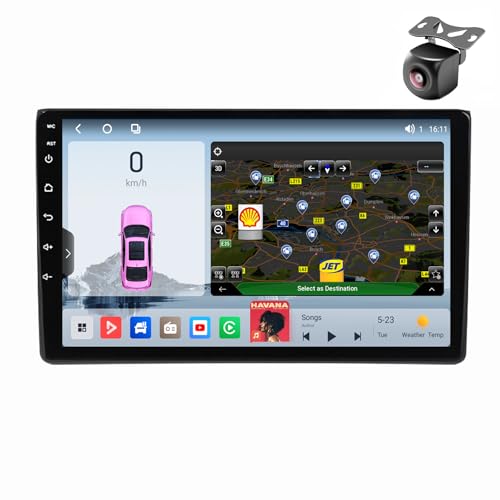 Android 14 Autoradio für Audi A4 B6 2000-2006 S4 B7 RS4 für Seat Exeo GPS Navigation 9 Zoll Kapazitiver Touchscreen Auto Stereo Mit Lüfter Radio SWC FM RDS Carplay Android Auto (M800S 8core 8+256G) von YDLXYWL