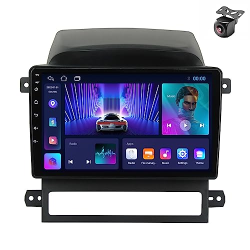 Android 14 Autoradio für Chevrolet Captiva I 1 2006 2007 2008 2009 2010 2011 2012 GPS Navigation 9 Zoll Kapazitiver Touchscreen Auto Stereo Mit Lüfter RDS Carplay Android Auto (M100CP 4core 1+32G) von YDLXYWL