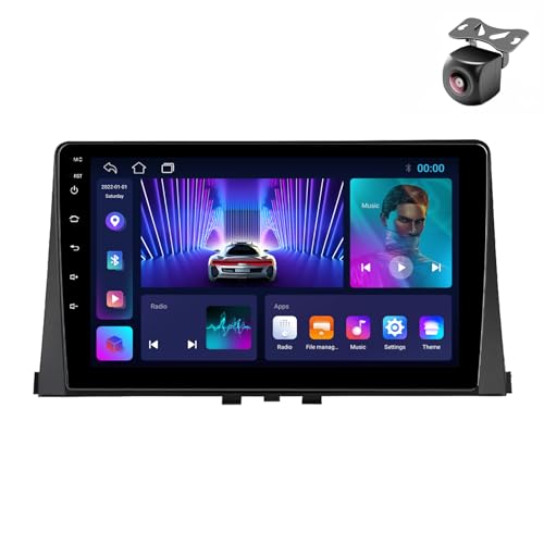 Android 14 Autoradio für Citroen Berlingo für Peugeot Partner Rifter 2018 2019 2020 GPS Navigation 9 Zoll Kapazitiver Touchscreen Auto Stereo Mit Lüfter SWC Carplay Android Auto (M100CP 4core 1+32G) von YDLXYWL