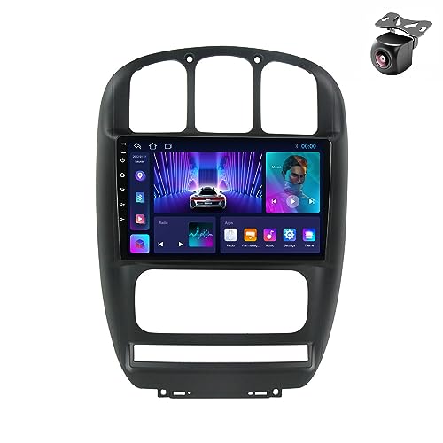 Android 14 Autoradio für Dodge Caravan für Chrysler Grand Voyager RS 2000-2012 GPS Navigation 9 Zoll Kapazitiver Touchscreen Auto Stereo Mit Lüfter SWC RDS Carplay Android Auto (M100CP 4core 1+32G) von YDLXYWL