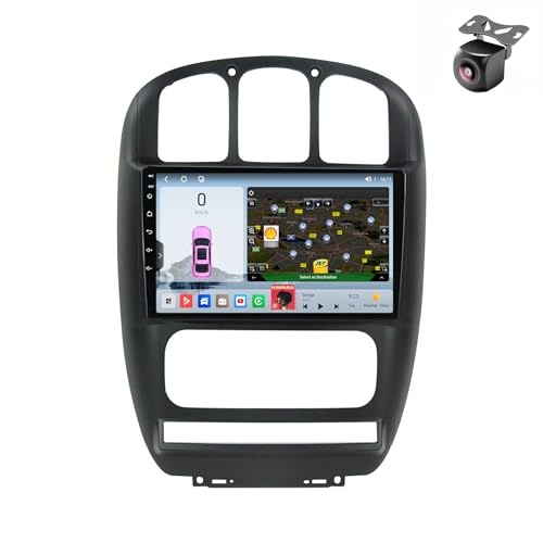 Android 14 Autoradio für Dodge Caravan für Chrysler Grand Voyager RS 2000-2012 GPS Navigation 9 Zoll Kapazitiver Touchscreen Auto Stereo Mit Lüfter SWC RDS Carplay Android Auto (M800S 8core 8+256G) von YDLXYWL