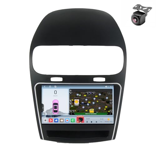 Android 14 Autoradio für Dodge Journey für FIAT Freemont 2012 2012 2014-2020 GPS Navigation 9 Zoll Kapazitiver Touchscreen Auto Stereo Mit Lüfter Radio SWC Carplay Android Auto (M800S 8core 8+256G) von YDLXYWL