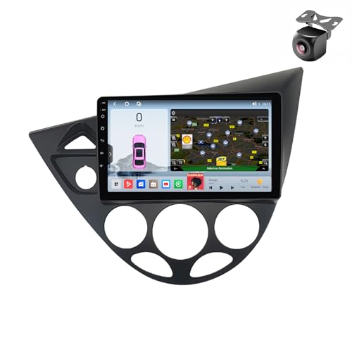 Android 14 Autoradio für Ford Fiesta 1995-2001 Focus MK1 1998 1999 2000 2001-2004 GPS Navigation 9 Zoll Kapazitiver Touchscreen Auto Stereo Mit Radio SWC FM Carplay Android Auto (M800S 8core 8+256G) von YDLXYWL