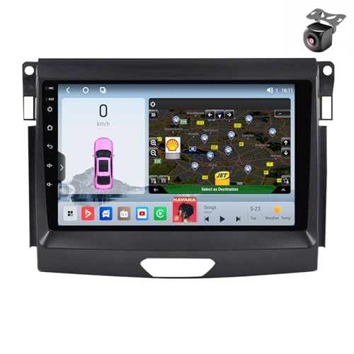 Android 14 Autoradio für Ford Ranger 2015 2016 2017 2018 2019 2020 GPS Navigation 9 Zoll Kapazitiver Touchscreen Auto Stereo Mit Radio SWC FM RDS 4G WiFi Carplay Android Auto (M800S 8core 8+256G) von YDLXYWL