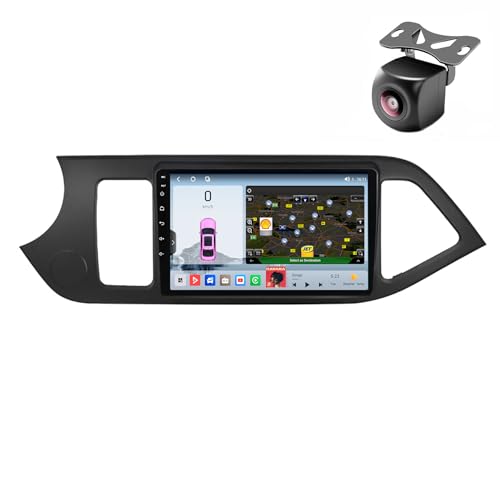 Android 14 Autoradio für KIA PICANTO Morning 2011 2012 2013 2014 2015 2016 GPS Navigation 9 Zoll Kapazitiver Touchscreen Auto Stereo Mit Lüfter WiFi SWC RDS Carplay Android Auto (M200S 8core 2+32G) von YDLXYWL