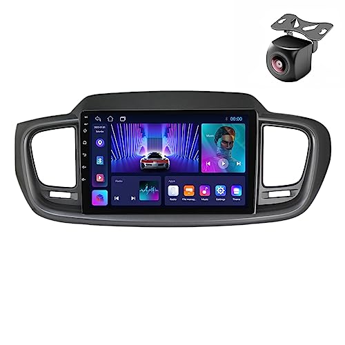 Android 14 Autoradio für Kia Sorento 3 2014 2015 2016 2017 GPS Navigation 9 Zoll Kapazitiver Touchscreen Auto Stereo Mit Lüfter SWC FM RDS Carplay Android Auto Android Radio (M150CP 4core 2+32G) von YDLXYWL