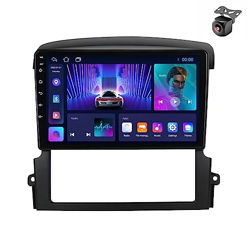 Android 14 Autoradio für Kia Sorento BL 2002 2003 2004 2005 2006 2007-2011 GPS Navigation 9 Zoll Kapazitiver Touchscreen Auto Stereo Mit Lüfter SWC FM RDS Carplay Android Auto (M100CP 4core 1+32G) von YDLXYWL