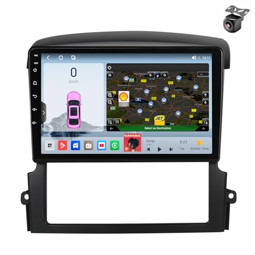 Android 14 Autoradio für Kia Sorento BL 2002 2003 2004 2005 2006 2007-2011 GPS Navigation 9 Zoll Kapazitiver Touchscreen Auto Stereo Mit Lüfter SWC FM RDS Carplay Android Auto (M400S 8core 4+64G) von YDLXYWL