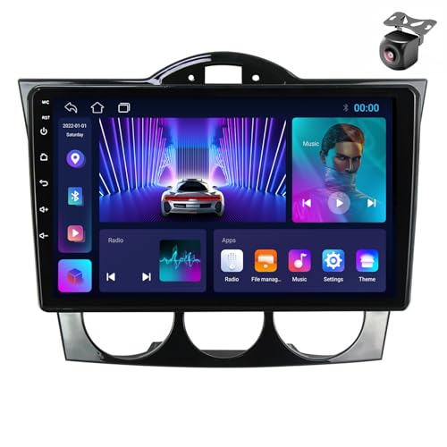 Android 14 Autoradio für Mazda RX-8 RX 8 RX8 SE 2003 2004 2005-2021 GPS Navigation 9 Zoll Kapazitiver Touchscreen Auto Stereo Mit Lüfter Radio SWC FM RDS Carplay Android Auto (M100CP 4core 1+32G) von YDLXYWL