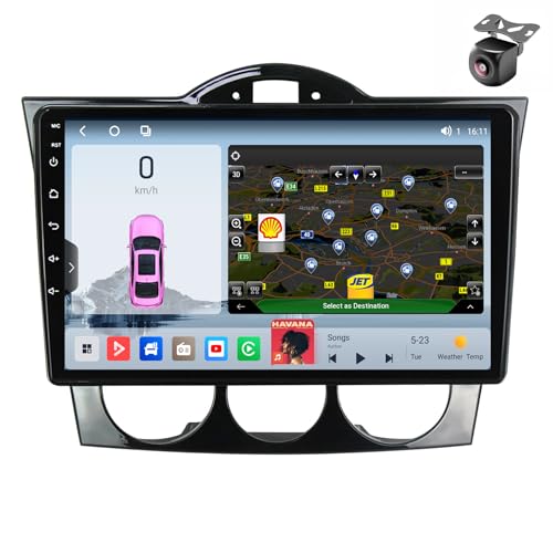 Android 14 Autoradio für Mazda RX-8 RX 8 RX8 SE 2003 2004 2005-2021 GPS Navigation 9 Zoll Kapazitiver Touchscreen Auto Stereo Mit Lüfter Radio SWC FM RDS Carplay Android Auto (M400S 8core 4+64G) von YDLXYWL