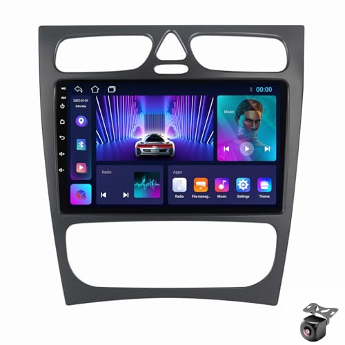 Android 14 Autoradio für Mercedes Benz C Class CLK Class W203 W209 W168 W209 GPS Navigation 9 Zoll Kapazitiver Touchscreen Auto Stereo Mit Lüfter SWC FM RDS Carplay Android Auto (M100CP 4core 1+32G) Android 14 Autoradio für Mercedes Benz C Class CLK Class W203 W209 W168 W209 GPS Navigation 9 Zoll Kapazitiver Touchscreen Auto Stereo Mit Lüfter SWC FM RDS Carplay Android Auto (M100CP 4core 1+32G) von YDLXYWL
