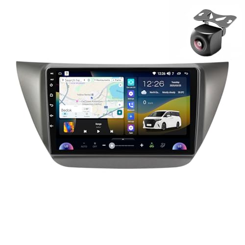 Android 14 Autoradio für Mitsubishi Lancer 9 CS 2000 2001 2002-2010 GPS Navigation 9 Zoll Kapazitiver Touchscreen Auto Stereo Mit Lüfter Radio RDS FM SWC Carplay Android Auto (M800S 8core 8+256G) von YDLXYWL