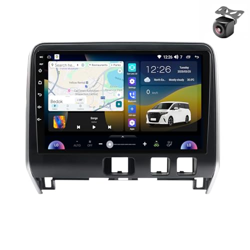 Android 14 Autoradio für Nissan Serena 5 V C27 2016 2017 2018 2019-2021 GPS Navigation 9 Zoll Kapazitiver Touchscreen Auto Stereo Mit Lüfter Radio RDS SWC Carplay Android Auto (M200S 8core 2+32G) von YDLXYWL