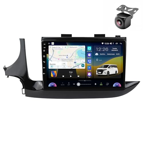 Android 14 Autoradio für Opel Mokka X Vauxhall für Buick Encore 2016 2017 2018 2019 GPS Navigation 9 Zoll Kapazitiver Touchscreen Auto Stereo Mit SWC FM RDS Carplay Android Auto (M200S 8core 2+32G) von YDLXYWL