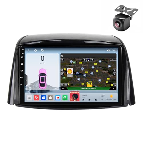 Android 14 Autoradio für Renault Koleos 2008 2009 2010 2011 2012 2013-2016 GPS Navigation 9 Zoll Kapazitiver Touchscreen Auto Stereo Mit Radio SWC FM RDS Carplay Android Auto (M800S 8core 8+256G) von YDLXYWL