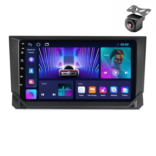 Android 14 Autoradio für Seat Ibiza Arona 2017 2018 2019 2020 2021 GPS Navigation 9 Zoll Kapazitiver Touchscreen Auto Stereo Mit Lüfter Radio SWC RDS BT5.0 Carplay Android Auto (M100CP 4core 1+32G) von YDLXYWL