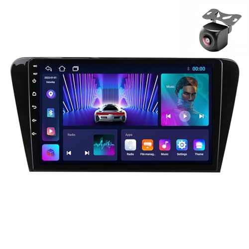 Android 14 Autoradio für Skoda Octavia 3 A7 2013-2018 GPS Navigation 9 Zoll Kapazitiver Touchscreen Auto Stereo Mit Multimedia-Player Car Radio SWC RDS FM Carplay Android Auto (M100CP 4core 1+32G) von YDLXYWL