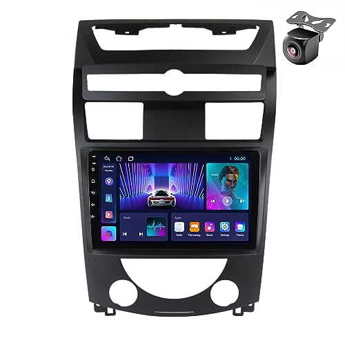 Android 14 Autoradio für SsangYong Rexton Y250 II 2 2006 2007 2008 2009-2012 GPS Navigation 9 Zoll Kapazitiver Touchscreen Auto Stereo Mit Lüfter SWC FM RDS Carplay Android Auto (M150CP 4core 2+32G) von YDLXYWL