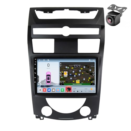 Android 14 Autoradio für SsangYong Rexton Y250 II 2 2006 2007 2008 2009-2012 GPS Navigation 9 Zoll Kapazitiver Touchscreen Auto Stereo Mit Lüfter SWC FM RDS Carplay Android Auto (M800S 8core 8+256G) von YDLXYWL