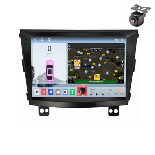 Android 14 Autoradio für SsangYong Tivolan Tivoli 2014 2015 2016 2017 GPS Navigation 9 Zoll Kapazitiver Touchscreen Auto Stereo Mit Lüfter Radio SWC FM RDS Carplay Android Auto (M300S 8core 4+32G) von YDLXYWL