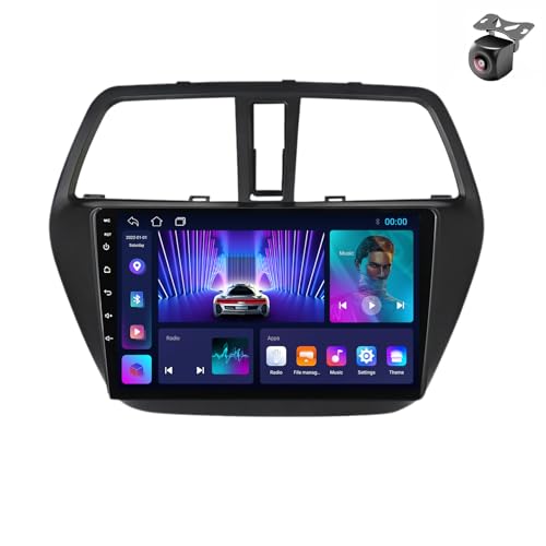 Android 14 Autoradio für Suzuki SX4 2 S-Cross 2012 2013 2014 2015 2016 GPS Navigation 9 Zoll Kapazitiver Touchscreen Auto Stereo Mit Lüfter Radio SWC FM RDS Carplay Android Auto (M150CP 4core 2+32G) von YDLXYWL