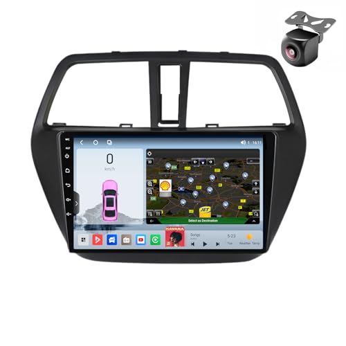 Android 14 Autoradio für Suzuki SX4 2 S-Cross 2012 2013 2014 2015 2016 GPS Navigation 9 Zoll Kapazitiver Touchscreen Auto Stereo Mit Lüfter Radio SWC FM RDS Carplay Android Auto (M800S 8core 8+256G) von YDLXYWL