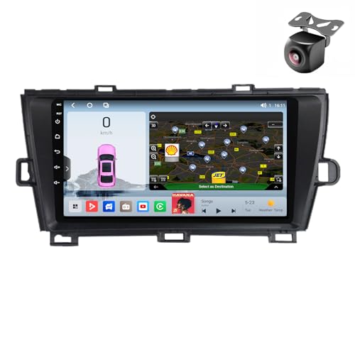 Android 14 Autoradio für Toyota Prius XW30 2009 2010 2011 2012 2013 2014 2015 GPS Navigation 9 Zoll Kapazitiver Touchscreen Auto Stereo Mit Radio SWC FM RDS Carplay Android Auto (M800S 8core 8+256G) von YDLXYWL
