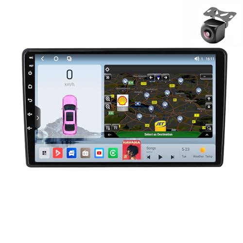 Android 14 Autoradio für Volkswagen VW Touareg I 1 GP 2002 2003 2004 2005-2010 GPS Navigation 9 Zoll Kapazitiver Touchscreen Auto Stereo Mit Radio SWC RDS Carplay Android Auto (M800S 8core 8+256G) von YDLXYWL