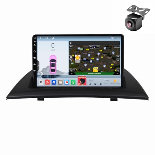 Android 14 autoradio für BMW X3 E83 2004 2005 2006 2007 2008 2009-2012 GPS Navigation 9 Zoll Kapazitiver Touchscreen Auto Stereo Mit Lüfter SWC WiFi RDS Carplay Android Auto (M800S 8core 8+256G) von YDLXYWL