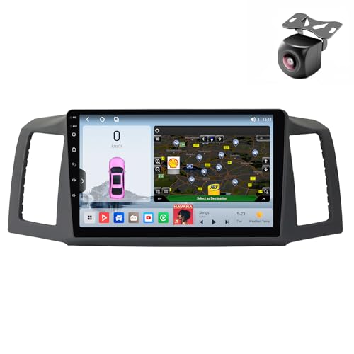 Android 14 autoradio für Jeep Grand Cherokee WK 2004 2005 2006 2007 GPS Navigation 9 Zoll Kapazitiver Touchscreen Auto Stereo Mit Lüfter SWC WiFi FM AM RDS Carplay Android Auto (M800S 8core 8+256G) von YDLXYWL