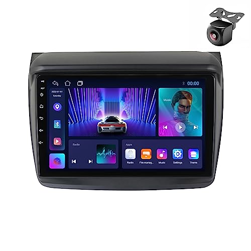 Android 14 autoradio für Mitsubishi Pajero Sport 2 L200 Triton 2008-2016 GPS Navigation 9 Zoll Kapazitiver Touchscreen Auto Stereo Mit Lüfter SWC WiFi RDS Carplay Android Auto (M100CP 4core 1+32G) von YDLXYWL