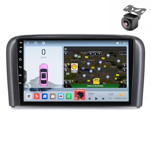 Android 14 autoradio für Volvo S80 1 1998 1999 2000 2001 2002 2003-2006 GPS Navigation 9 Zoll Kapazitiver Touchscreen Auto Stereo Mit Lüfter SWC WiFi RDS Carplay Android Auto (M800S 8core 8+256G) von YDLXYWL