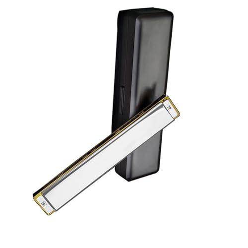 28-Loch C-Tonart Mundharmonika mit breitem Spektrum und Akzent, modische silberfarbene Metallabdeckung aus Stahl Mundharmonika-Set von YDVGERTH