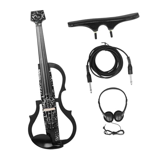Akustische Violine 4/4 Violine Saiteninstrument Für Üben Carbon Fiber Professional Mit Kopfhörer(1 SET) von YDVGERTH