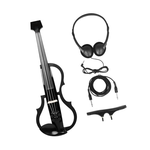 Akustische Violine Elektrische Violine Carbon Fiber Professional 4/4 Mit Schulterpolster Kopfhörer Saiteninstrument von YDVGERTH
