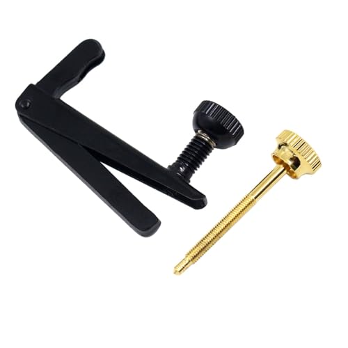 Geige Zubehör Violine 4er Pack 1/2 Metall Stimmgerät Zubehör(Black,4/4 3/4) von YDVGERTH