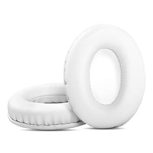 YDYBZB Ersatz-Ohrpolster, kompatibel mit Zihnic Bluetooth-Over-Ear-Kopfhörern (Protein-Leder) Weiß von YDYBZB