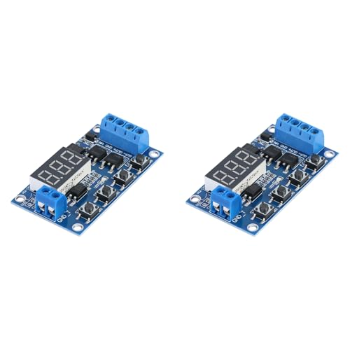 2 Stück Zeitverzögerungsrelais DC 5 V-36 V Dual MOS Trigger-Verzögerungsschalter Zyklus-Timer mit LCD-Display, Timer 0,1 S-999 Min für Smart Home Control 2 Stück Zeitverzögerungsrelais DC 5 V-36 V Dual MOS Trigger-Verzögerungsschalter Zyklus-Timer mit LCD-Display, Timer 0,1 S-999 Min für Smart Home Control von YDuupxe