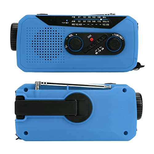 Emergency Radio Taschenlampe Solar Radio mit LED -Taschenlampe 2000mah für Camping -Wandern Aufgeladen (Amerikanisches Modell) von YDuupxe