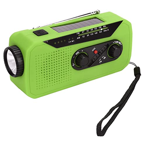 Emergency Radio Taschenlampe Solar Radio mit LED -Taschenlampe 2000mah für Camping -Wandern Aufgeladen (Europäisches Modell) von YDuupxe