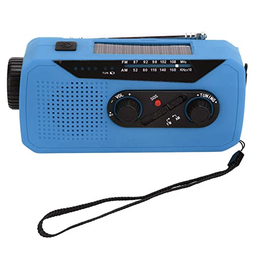 Emergency Radio Taschenlampe Solar Radio mit LED -Taschenlampe 2000mah für Camping -Wandern Aufgeladen (Europäisches Modell) von YDuupxe