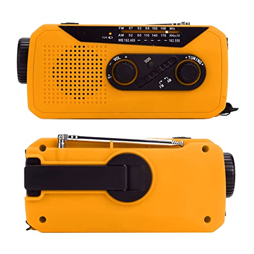 Emergency Radio Taschenlampe Solar Radio mit LED -Taschenlampe 2000mah für Camping -Wandern Aufgeladen (Europäisches Modell) von YDuupxe