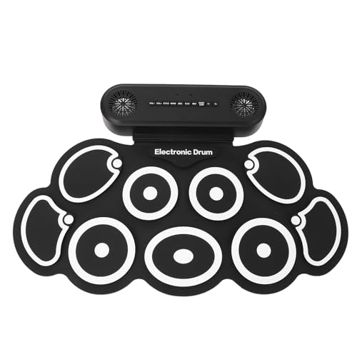 Faltbare Tragbare Elektronische Drum -Kit mit 9 Pads Kopfhörerausgang Wiederaufladbarer Akku für Musikbegeisterte Sicher und Langlebig Faltbare Tragbare Elektronische Drum -Kit mit 9 Pads Kopfhörerausgang Wiederaufladbarer Akku für Musikbegeisterte Sicher und Langlebig von YDuupxe