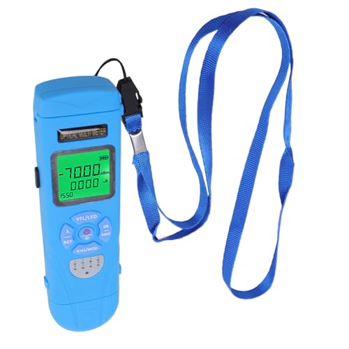 Glasfaser -optischer Tester OPM VFL Optical Power Mess 15 Km Visueller Fehler Locator RJ45 -Kabel Tester Multi funktionaler Faser LED Licht mit Wellenlängenspeicher für die Datengenauigkeit und für von YDuupxe