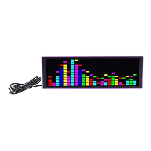 RGB Spectrum Display LED LED Bunte Musikanalysatoruhr mit 84 Display -Effekten Sprachsensor USB -ABS Materialanzeige von 16 Spalten und 24 Zeilen Soundaktivierungen RGB Spectrum Display LED LED Bunte Musikanalysatoruhr mit 84 Display -Effekten Sprachsensor USB -ABS Materialanzeige von 16 Spalten und 24 Zeilen Soundaktivierungen von YDuupxe